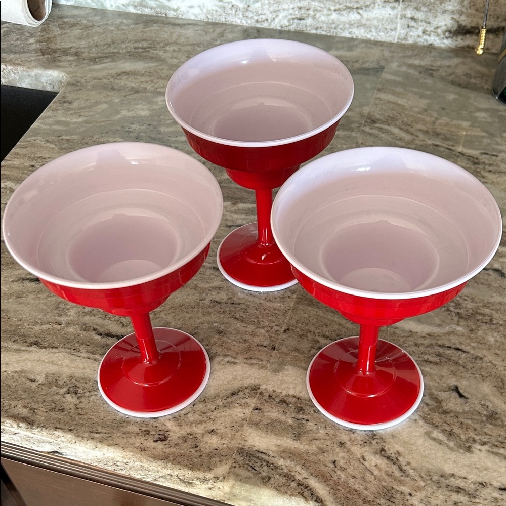 Red Cup Margarita Glasses